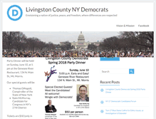 Tablet Screenshot of livingstondemocrats.org